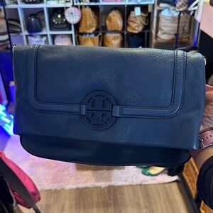 Tory Burch Midnight Blue Leather Bag